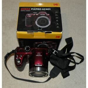 Kodak PixPro AZ401 Digital Camera 16 mp 40x Optical Zoom SD Card W/ Box Works